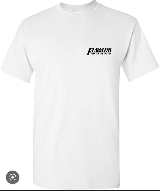 White T-Shirt / Black Logo