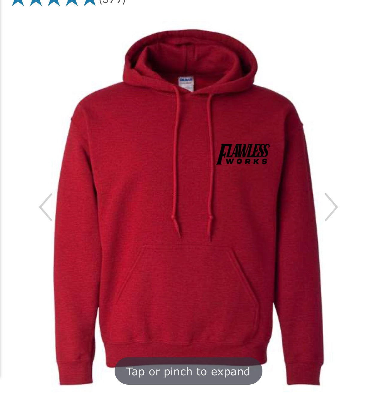 Red Flawless Works Hoodie
