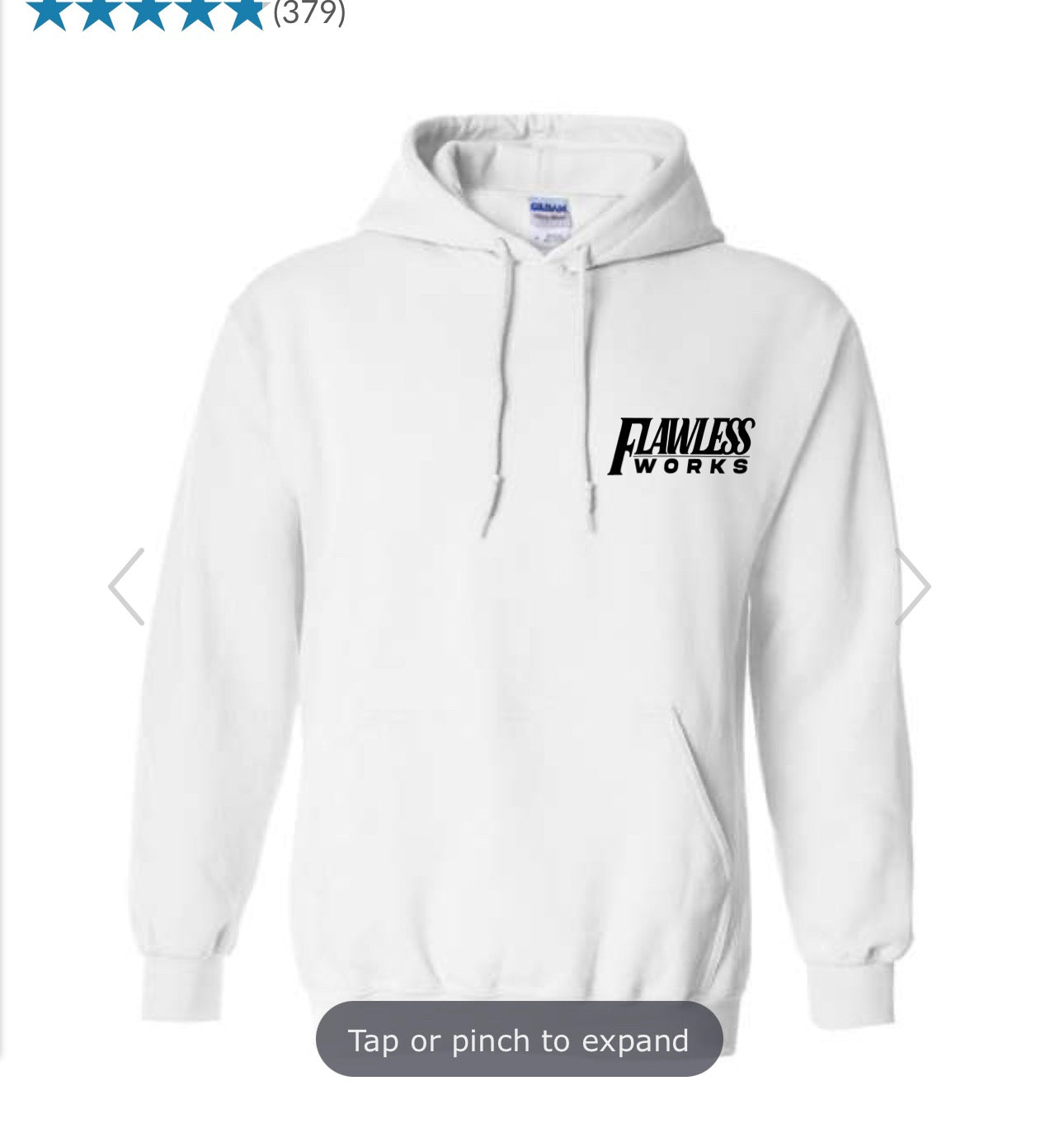 White Flawless Works Hoodie